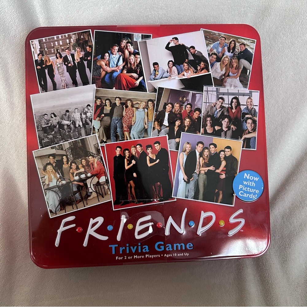 FRIENDS Trivia Game with Picture Cards In Collectible Tin-BRAND NEW SEALED